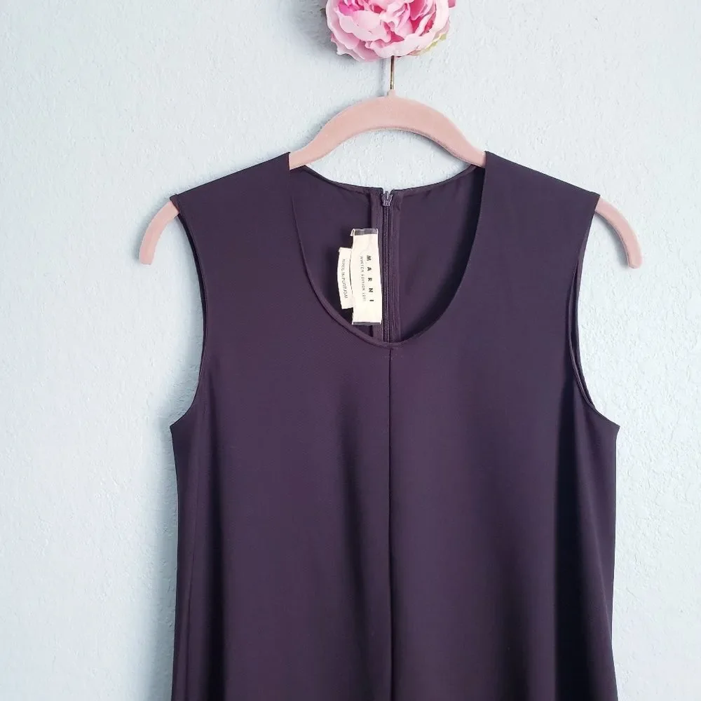 Marni Winter Collection 2013 Brown Scoop Neck Dress - Picture 3 of 8